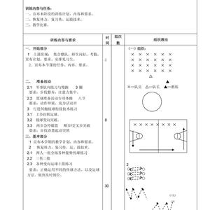 篮球基本功训练全套教学教案